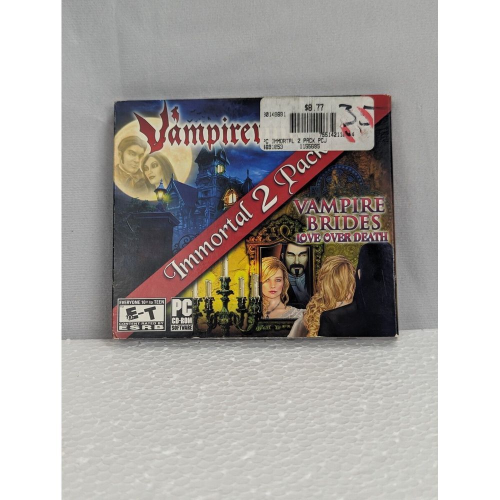 Immortal 2 Pack: Vampireville & Vampire Brides PC CD hidden picture puzzle game!